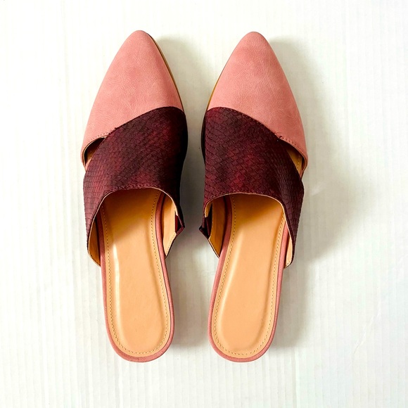 Beautiful Mauve & Plum Mules - Picture 3 of 7